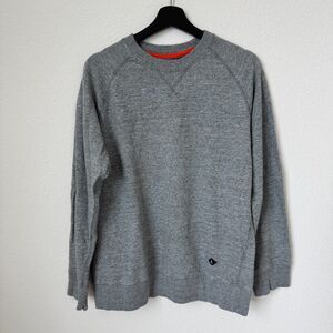 Sperry Basic Men's Grey Crewneck Pullover Sweatshirt, size Large